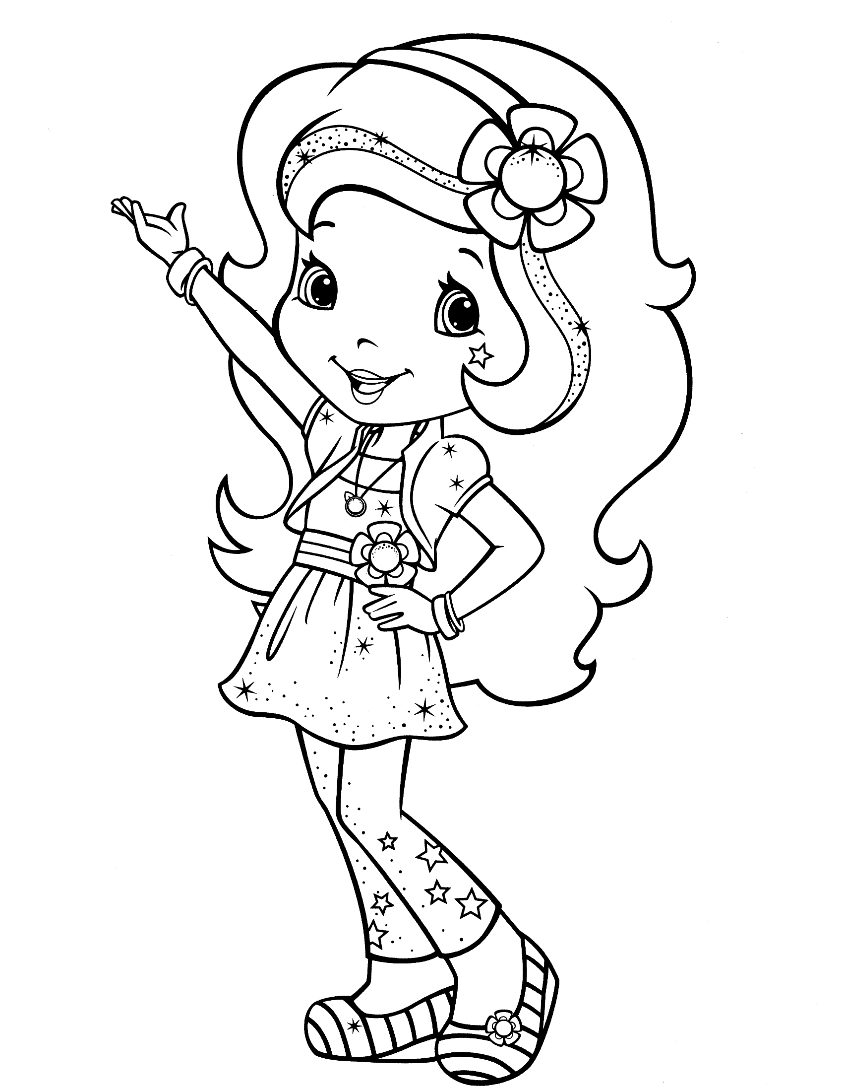 Coloriage La Princesse Fraisinette Belle Et Charmante - Charlotte aux fraises fraisinette à imprimer
